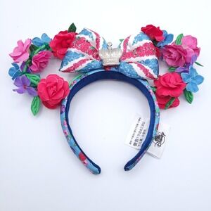 Disney Parks EPCOT United Kingdom Floral Queen of the Kingdom Ear Headband